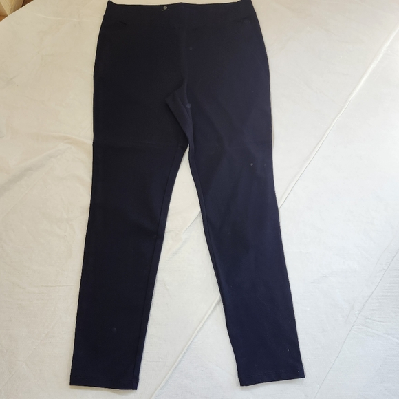 Talbots Size Large Navy Blue Leggings - Picture 2 of 8